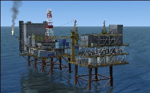 Oil platform, FSX